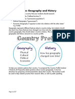 Country Profile: Geography and History Guide