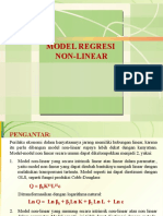 Model Regresi Non-Linear