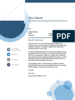 Example of Filled Cover Letter