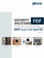 Security Solutions Edition #1 MRP W.E.F. 1st Apr'22