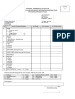 FORMULIR Tes Kesehatan