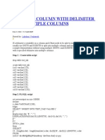 Split single column into multiple columns using delimiter