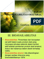 Bioavalabilitas Obat Oral