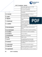 Unit 6 Vocabulary List