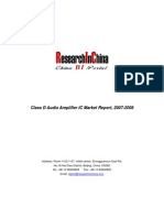 Class D Audio Amplifier IC Market Report, 2007-2008