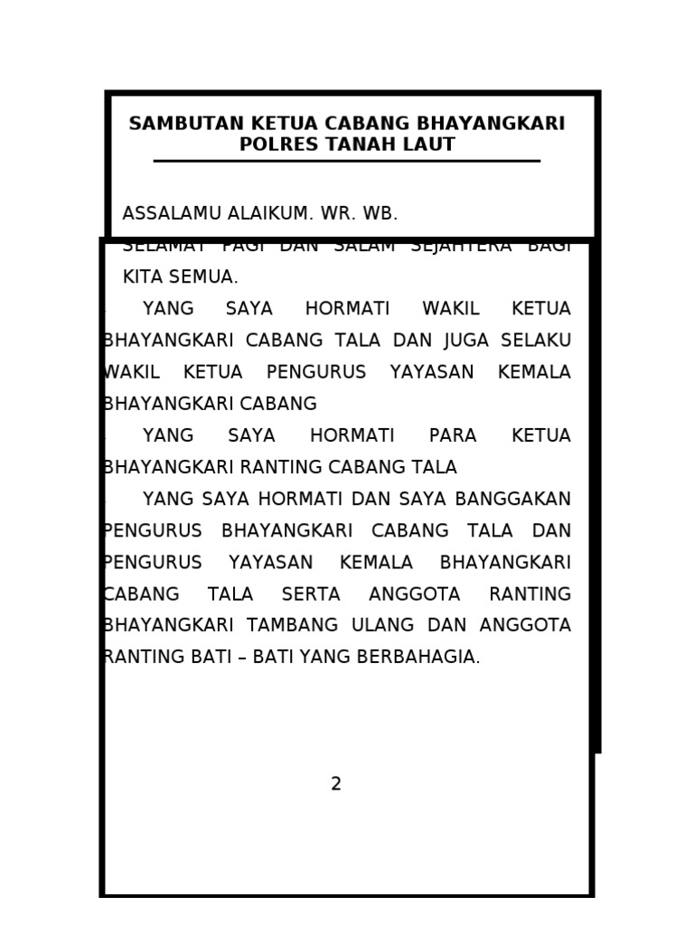 Serah Terima Bhayangkari