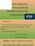 3 L3 - Solving Problems Involving Sampling Distribution of The Sample