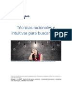 Unidad 5. Recurso 5. Técnicas Racionales e Intuitivas para Buscar Ideas