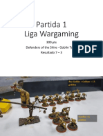 Partida 1 Liga Wargaming - Def. of The Shire Vs Goblintown