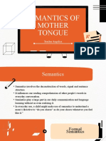 Semantics of Mother Tongue