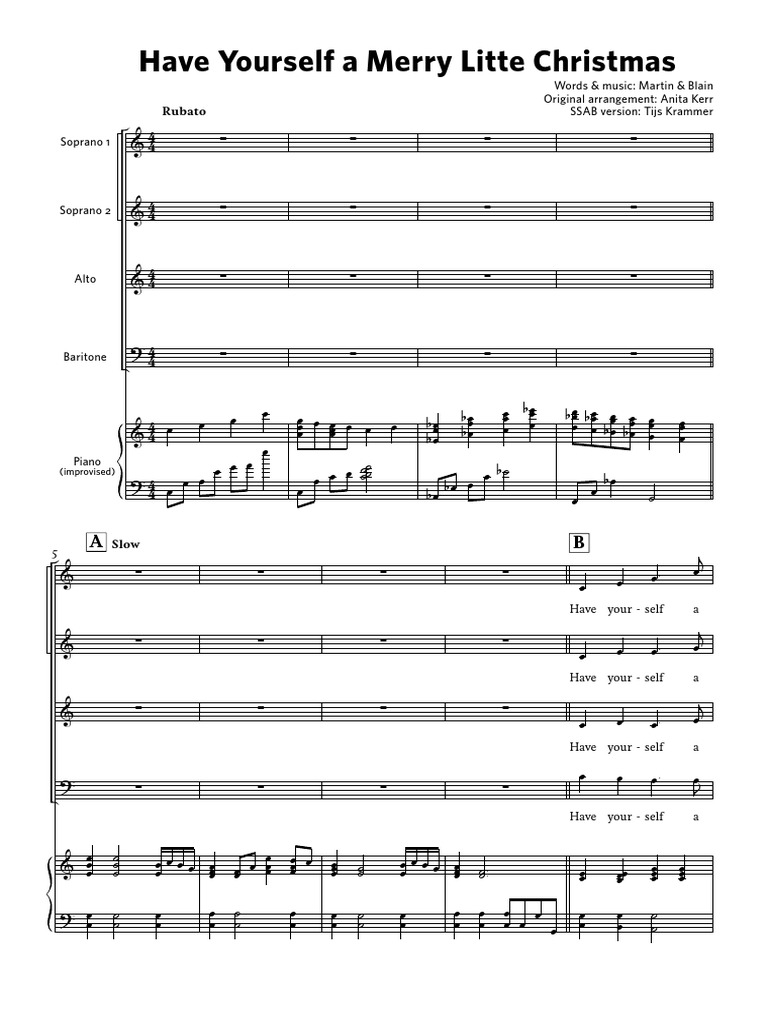Have Yourself A Merry Little Christmas | PDF
