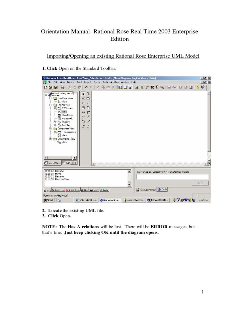Rational Rose Real Time User Guide | PDF | Icon (Computing) | Point And ...