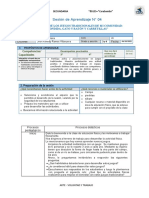 Sesión de Aprendizaje Educacion Fisica 3 y 4 Secundaria 4