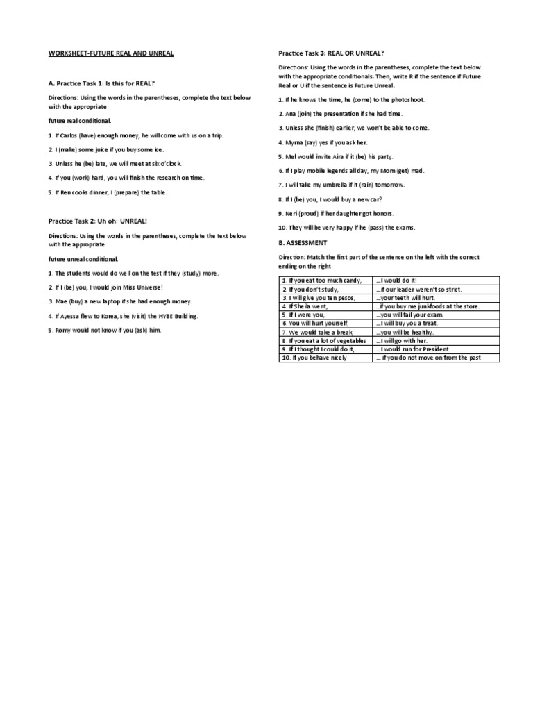 worksheet-future-real-and-unreal-conditionals-pdf