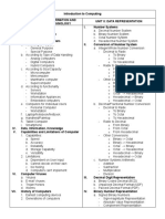 Introduction To Computing