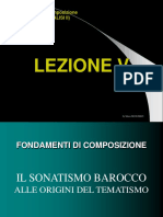 Lezioni Di Composizione - Il Tematismo Musicale Tra La Fortspinnung Barocca e Lentwiklung Classico-Romantica