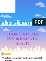 Community and Environmental Health