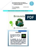 Biologia Ii. Ecologia y Su Relacion Con Otras Ciencias.