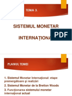 Tema 3. Sistemul Monetar International