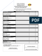 SSG Tally Sheets