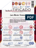 Certificado: Luis Alberto Ventura