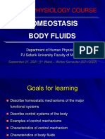1.St Week. Homeostasis Body Fluids