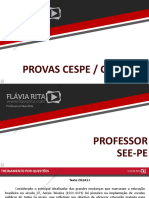 Professora Flávia Rita provas CESPE CEBRASPE
