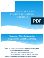 Child and Adolescent Learners Learning Principles 2