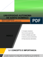 Unidad III. Gerencia y Proceso Administrativo