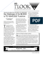 Key Challenges of The QS-9000 To TS 16949:2002 Transition: Omnex, Inc