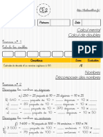 Fiches 46 A 50 CE2 Evaluation