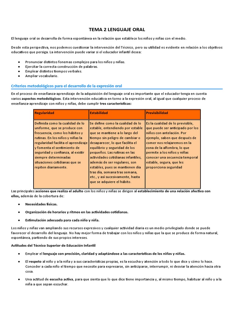 Actividades para Estimular el Lenguaje Infantil | PDF | Artes del ...
