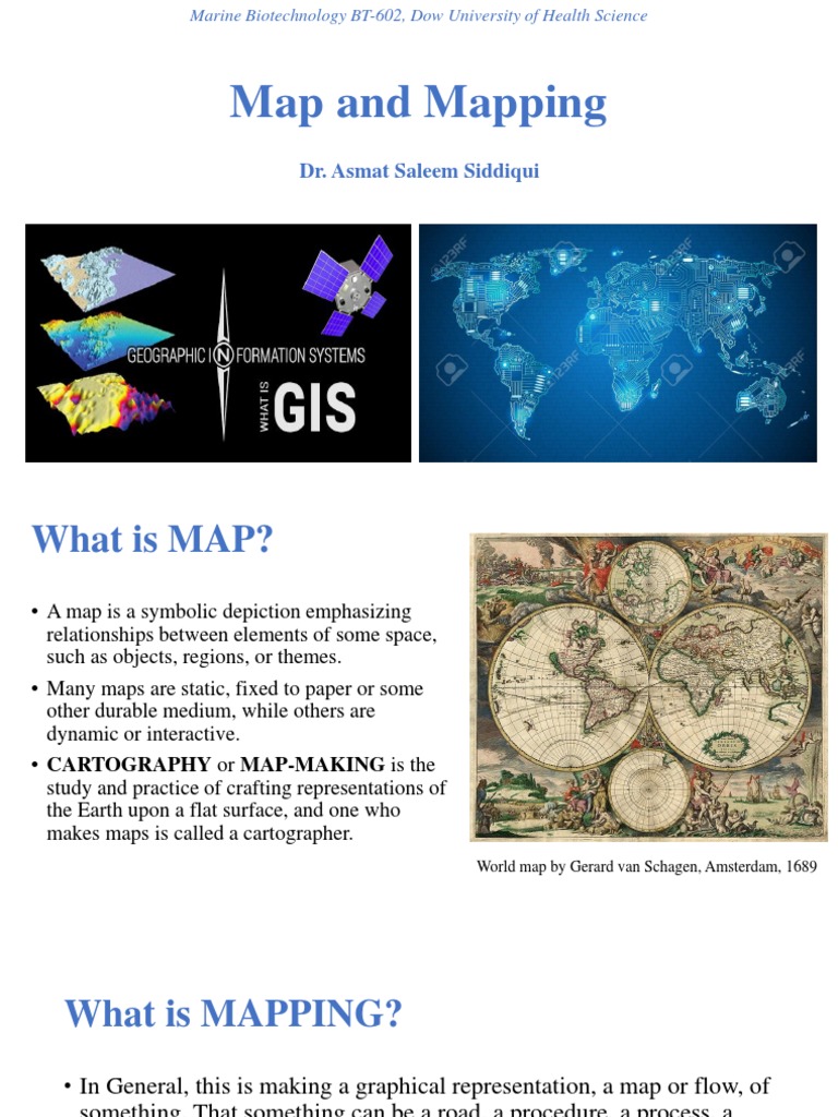Map And Mapping Pdf Map Physical Sciences