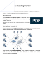 Cloud Computing Overview