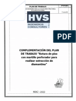 HVS - Plan de Trabajo Extracción de Diamantinas - SIDERPERU 2