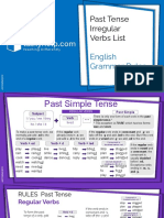 Template - Past Tense Irregular Verbs List