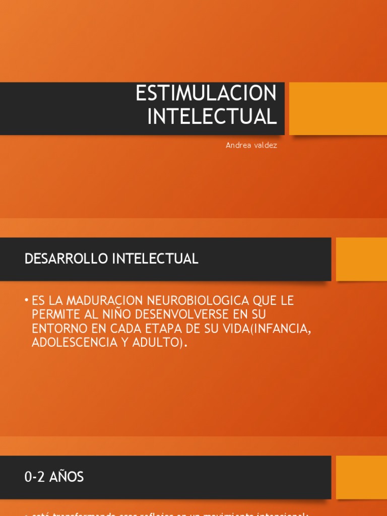 Desarrollo Intelectual Infantil | PDF
