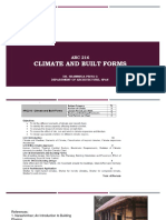 Climate Factors Guide Built Environments