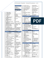 ATR 72-500 Simulator Checklist