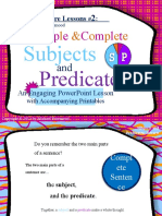 Subjectsand Predicates-1