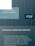 Principiul Fundamental Al Dinamicii Relativiste