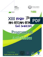 Programa XIIIForo Mat Sur