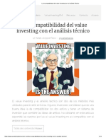 La Incompatibilidad Del Value Investing Con El Análisis Técnico