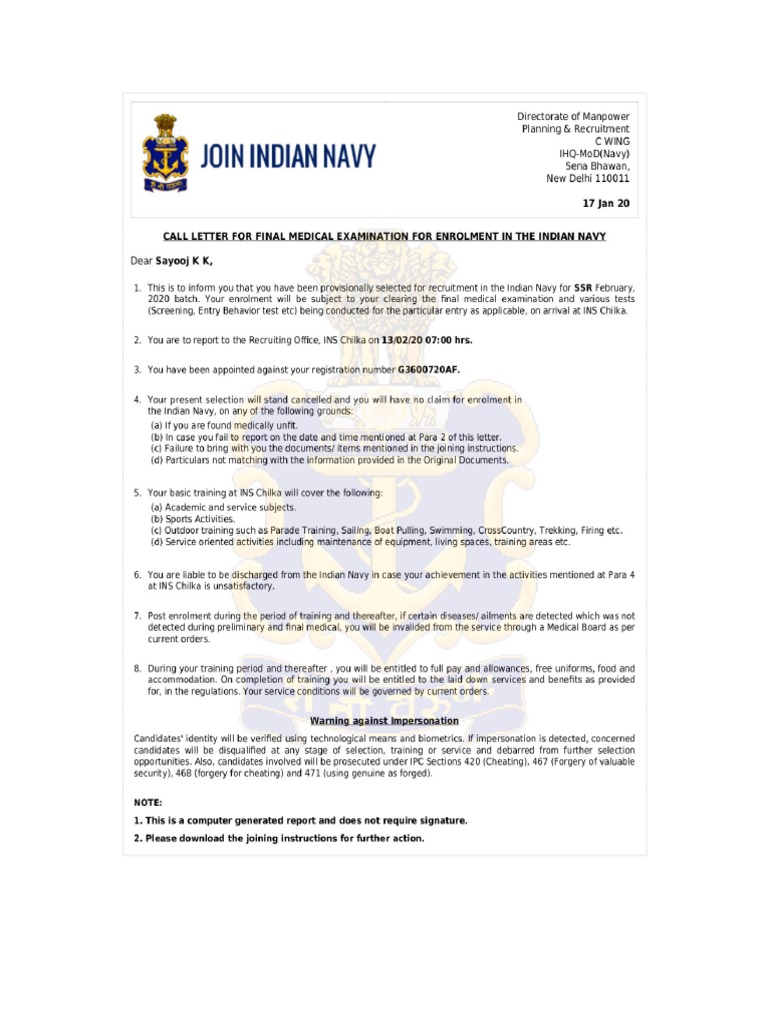 Appointment letter-SSA202110135043 PDF | PDF