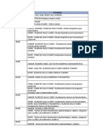 CRONOGRAMA PARA PROVA DIDÁTICA