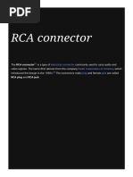 RCA Connector