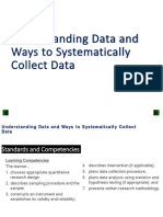 Understanding Data and Ways To Systematically Collect Data: Lesson 4