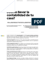 ¿Cómo Llevar La Contabilidad de Tu Casa - Consejos Bim