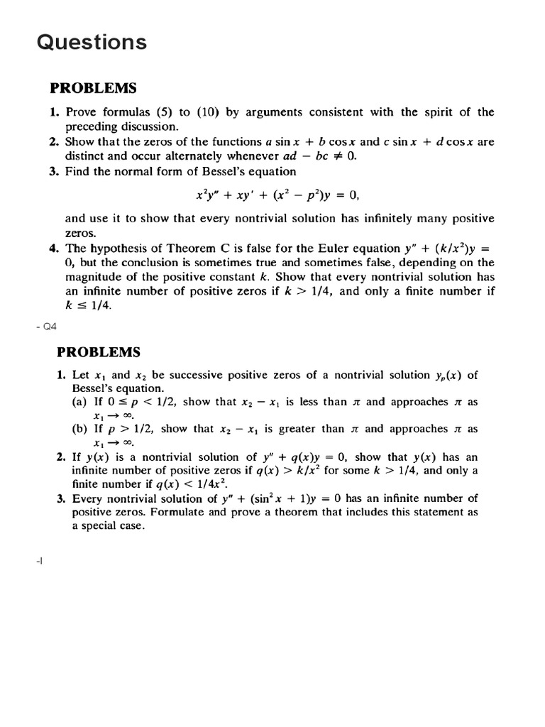 MATH F211 (M3) Questions PDF