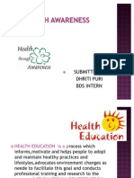 Health Promotion Methods and Approaches